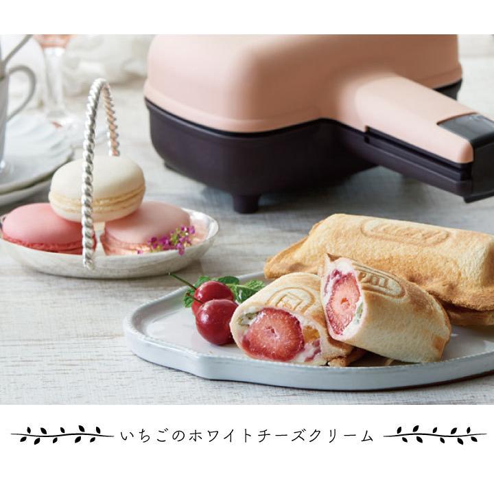 Toffy トフィー ハーフホットサンドメーカー K-HS3-SP SHELL PINK ホットサンドメーカー 電動 1枚 コンパクト 食べ切りサイズ レトロ家電｜kurashiya｜13