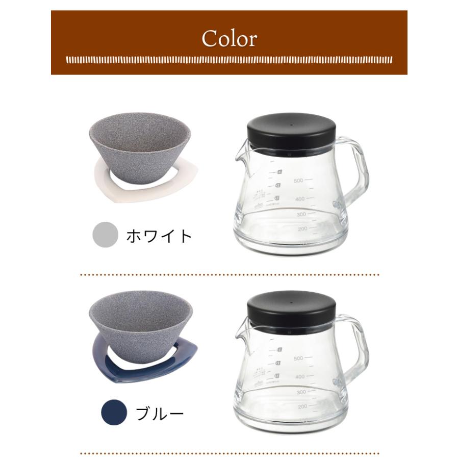 くらし屋オリジナル2点セット COFIL コーヒーフィルター ＋ コーヒーサーバーストロン 500ml 伊万里陶芸 曙産業｜kurashiya｜16