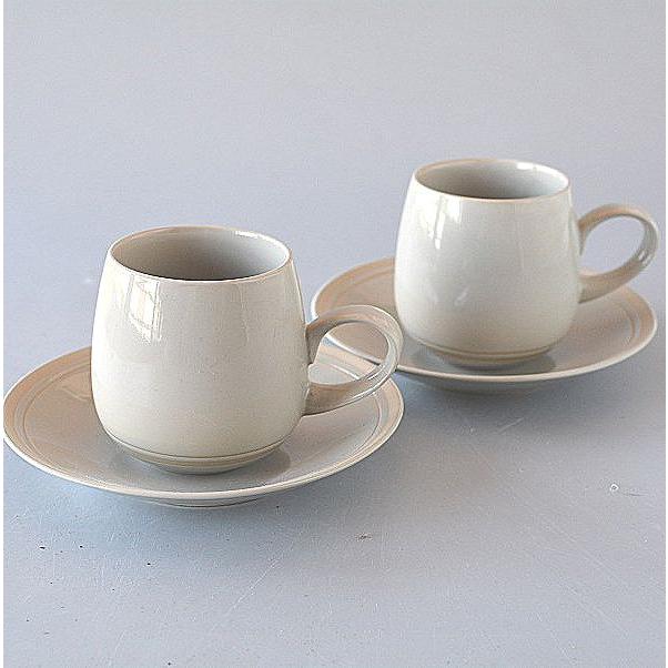 コーヒーカップ＆ソーサー 2客セット リンドスタイメスト サンド 