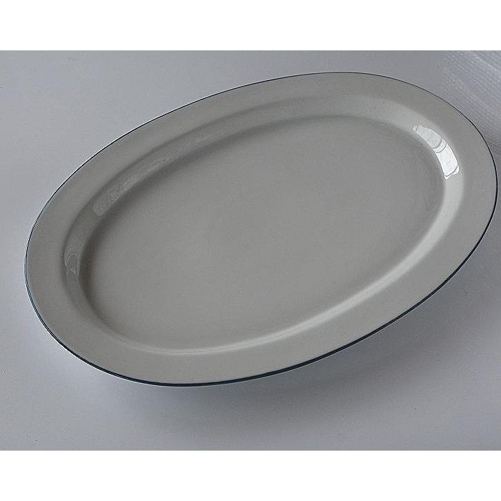 大皿 オーバル皿 ブルーライン : 暮らしの器 - 通販 - Yahoo!ショッピング