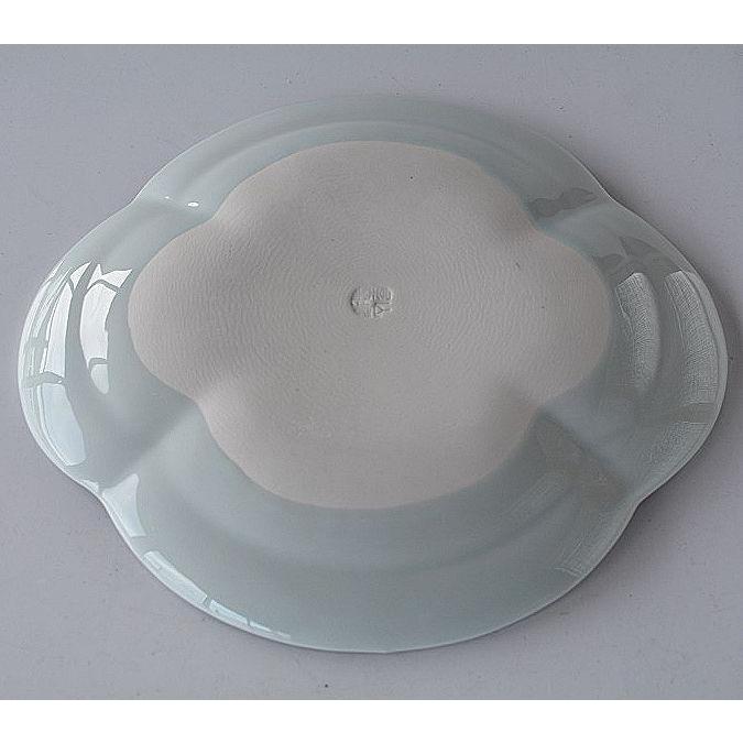 中皿 青磁 花形 銀の縁 料亭の器 : 暮らしの器 - 通販 - Yahoo