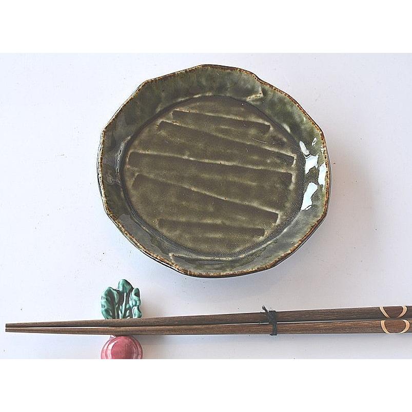 織部古皿 楽天市場】【共箱付】京織部山文長方皿(YS-244) 作家「瀬津義雄