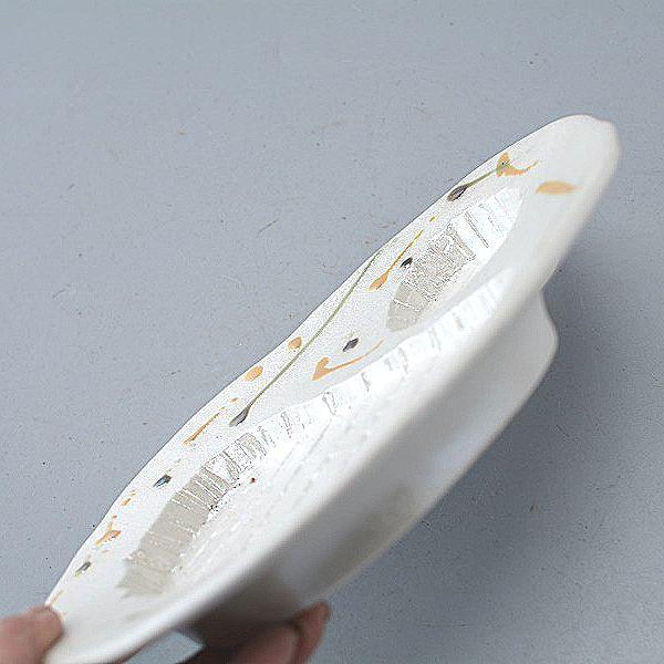仕切り皿 キラキララメ 刺身皿 餃子皿 磁器製 sam089 : 暮らしの器