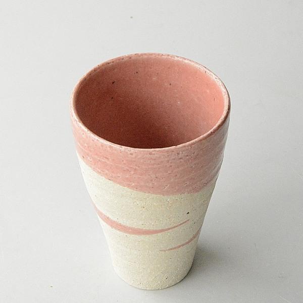 焼酎カップ１個 ピンクウェーブ 湯飲み 松助窯｜kurasinoutuwa｜02