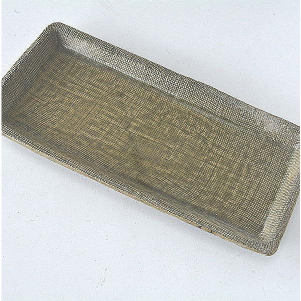 長角皿 織部布目 陶芸家手作り品 中皿 TZ15 : 暮らしの器 - 通販