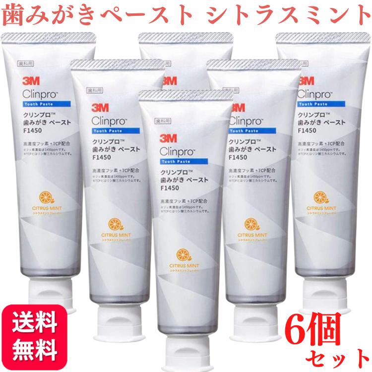 3M クリンプロ 歯みがき ペースト 6本セット 3M 6個セット クリンプロ 歯みがきペースト F1450 シトラス