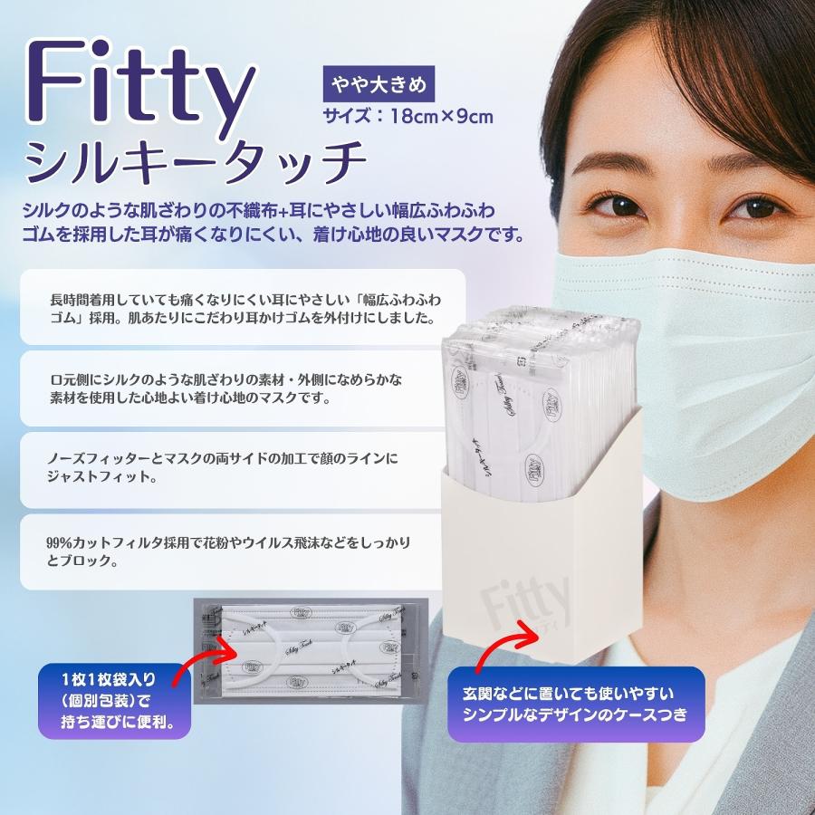 Fitty 送料無料 3個セット フィッティ シルキータッチ やや大きめ 30枚
