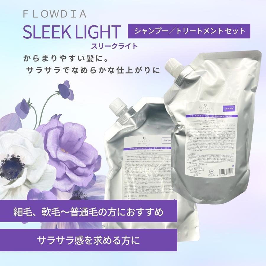 FLOWDIA フローディア / シャンプー トリートメント 詰め替えセット×2 FLOWDIA 2個セット デミ フローディア シャンプー トリートメント