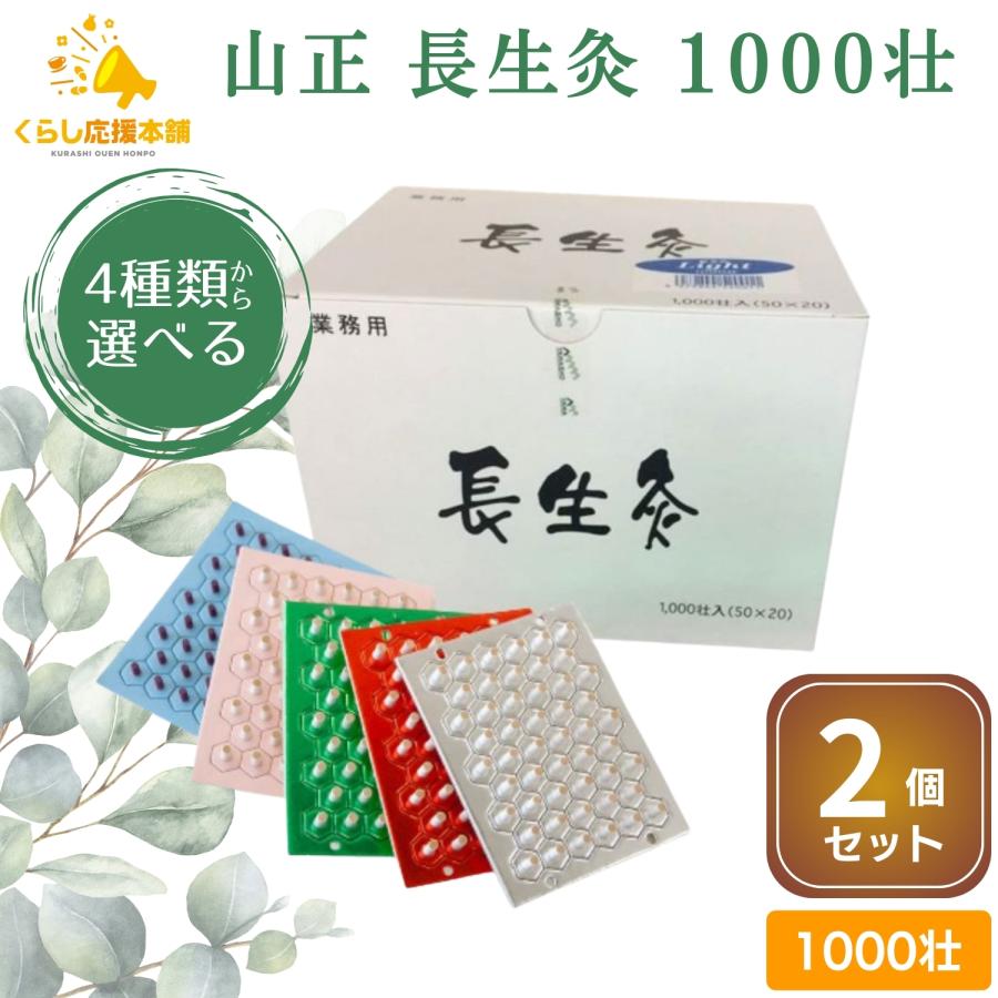 長生灸　1,000壮×2箱　計2,000壮　山正　組合せ自由 長生灸 1,000壮×2箱 計2,000壮 山正 組合せ自由 長生灸
