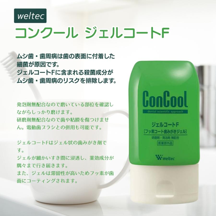 コンクール 2本セット ウェルテック ジェルコートF 90g フッ素コート