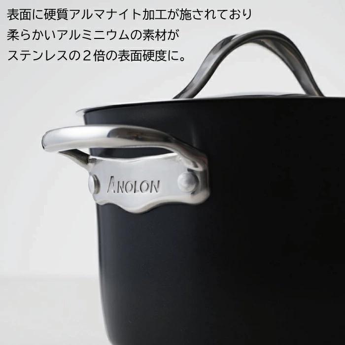 IH対応 硬質アルマイト加工 アナロン ヌーヴェルカッパールクス フライパン 20cm AC3-P20 マイヤージャパンの画像