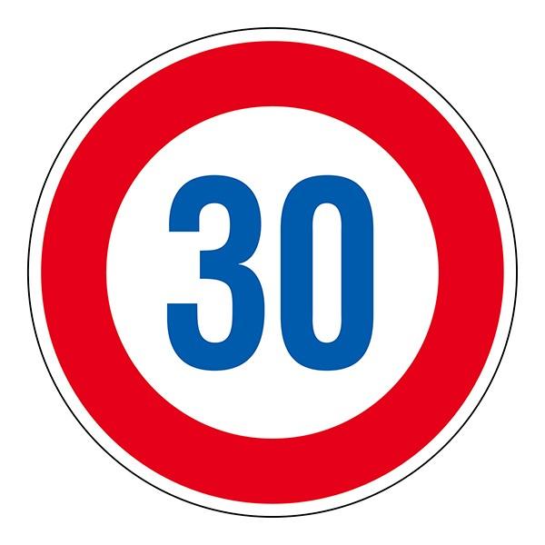 日本緑十字社 道路標識 構内用 アルミ製 反射タイプ 速度制限 30km/h