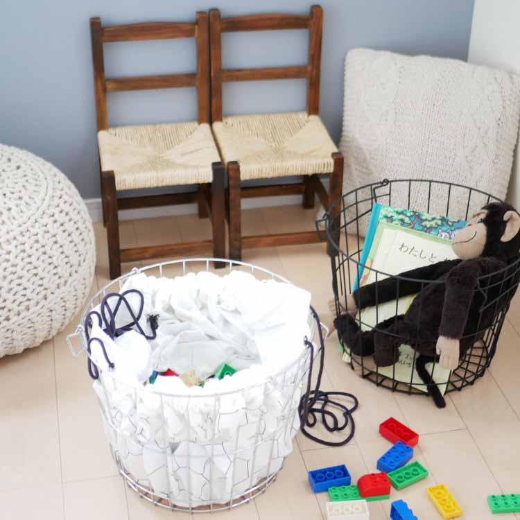 POSH LIVING（ポッシュリビング） スタッキングバスケット ラウンドL