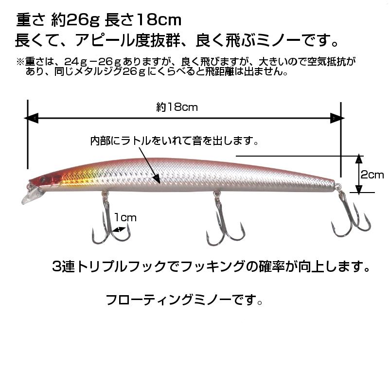 送料無料 i-loop ルアー セット 18cm 26g ミノー 10色 10本 良く 送料無料 i-loop ルアー セット 18cm 26g ミノー 10色 10本 良く