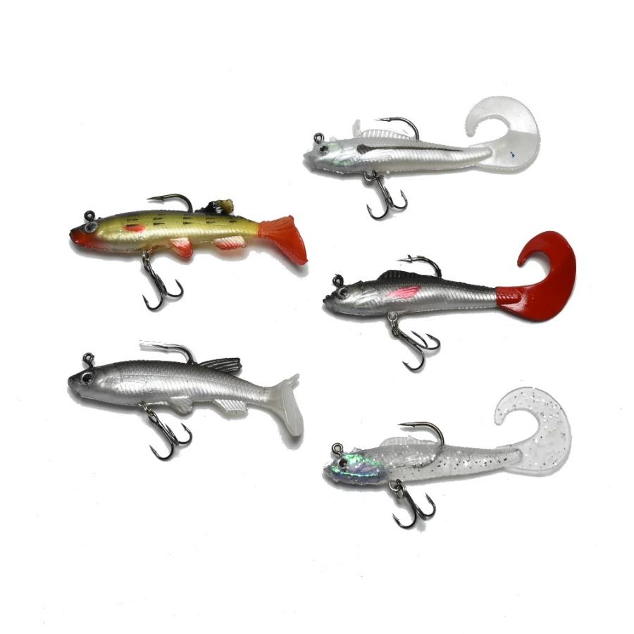 I Loop リアル ソフトルアー 8 5cm 9g 8cm 13g 専用ケース 付き 5本セット スイムベイト バス ルアー ワームジグ Softlure9g13g アウトドア バッグ専門 くらスペ 通販 Yahoo ショッピング