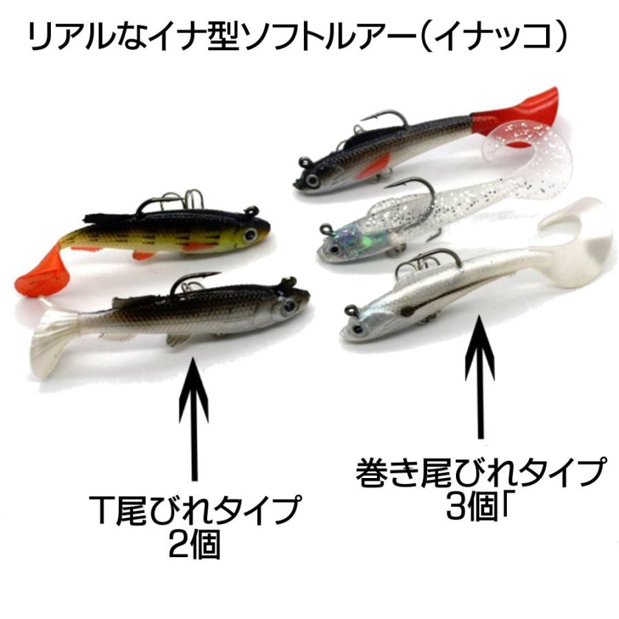 I Loop リアル ソフトルアー 8 5cm 9g 8cm 13g 専用ケース 付き 5本セット スイムベイト バス ルアー ワームジグ Softlure9g13g アウトドア バッグ専門 くらスペ 通販 Yahoo ショッピング
