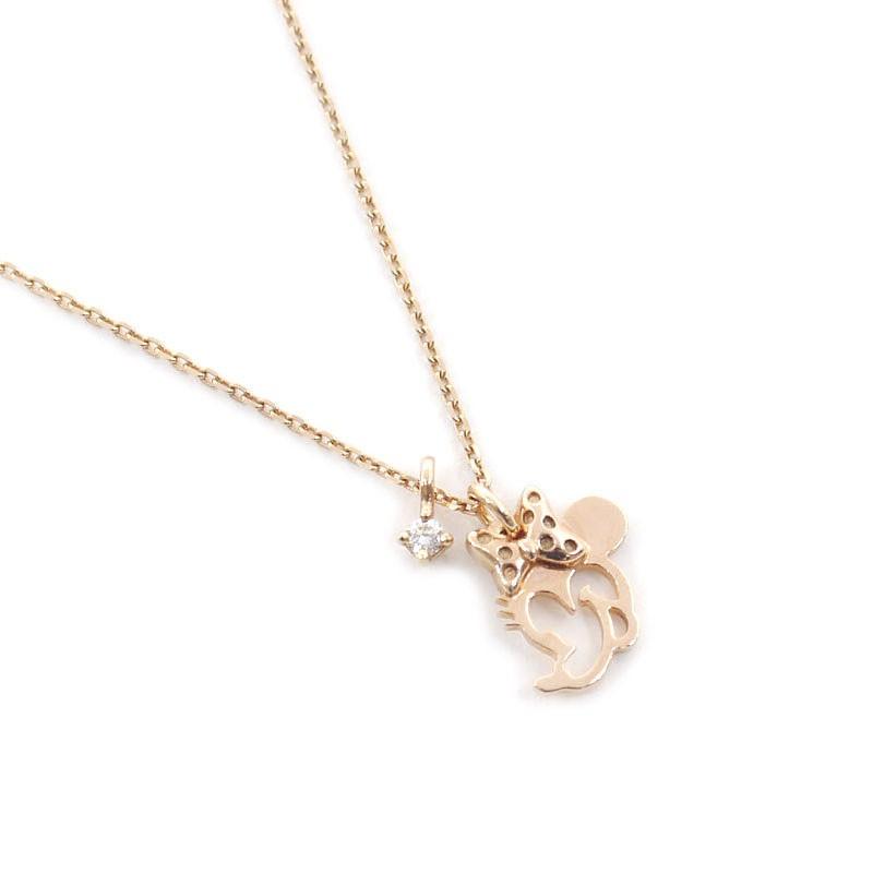 4 ヨンドシー ディズニーコラボ ダイヤモンドネックレス K10pg ダイヤ1p Disney ミニーマウス ピンクゴールド 1b0748 1b0748 質屋クラタセブン 通販 Yahoo ショッピング