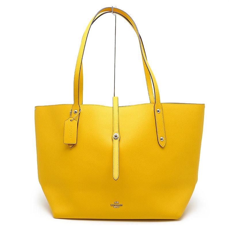 コーチ COACH マーケット トートバッグ 58849 レザー イエロー A4