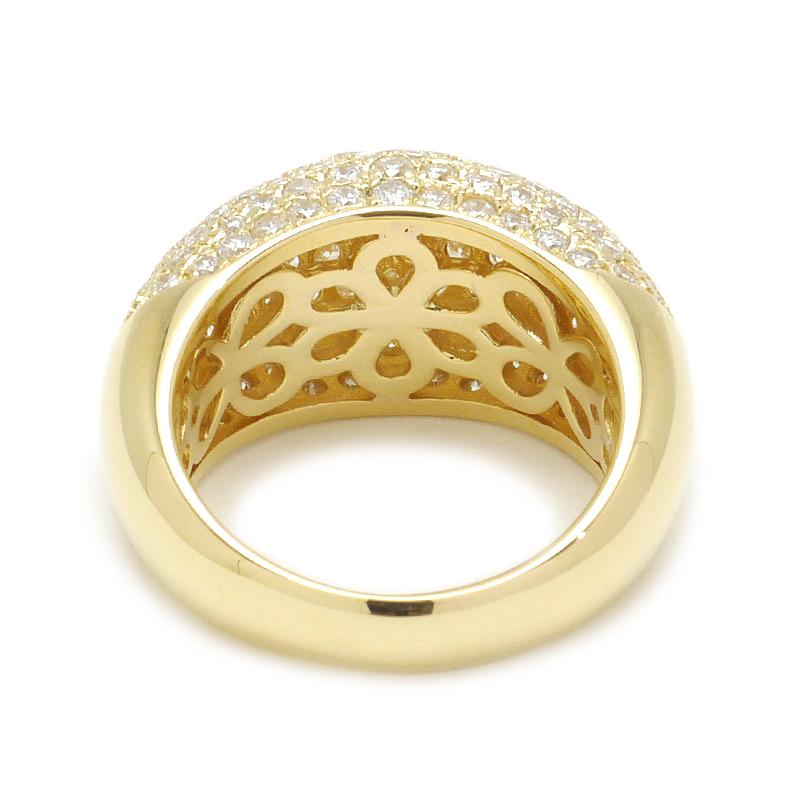 ダイヤモンドパヴェリング #11 約11号 K18YG・ダイヤ2.69ct イエロー  