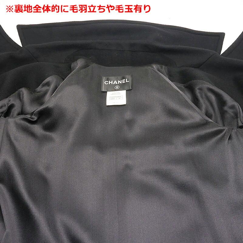 CHANEL シャネル ダブルロングコート ウール100%・裏地シルク100 CHANEL シャネル ダブルロングコート ウール100%・裏地シルク100
