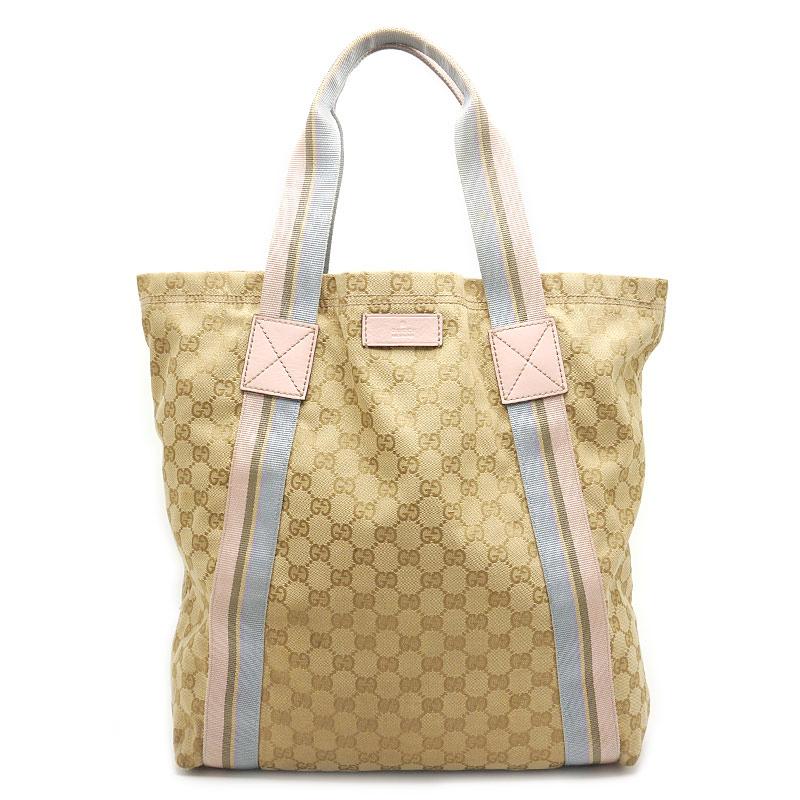 グッチ Gucci トートバッグ Ggキャンバス ベージュ ピンク 水色系 サイズ対応 2h0953 2h0953 質屋クラタセブン 通販 Yahoo ショッピング