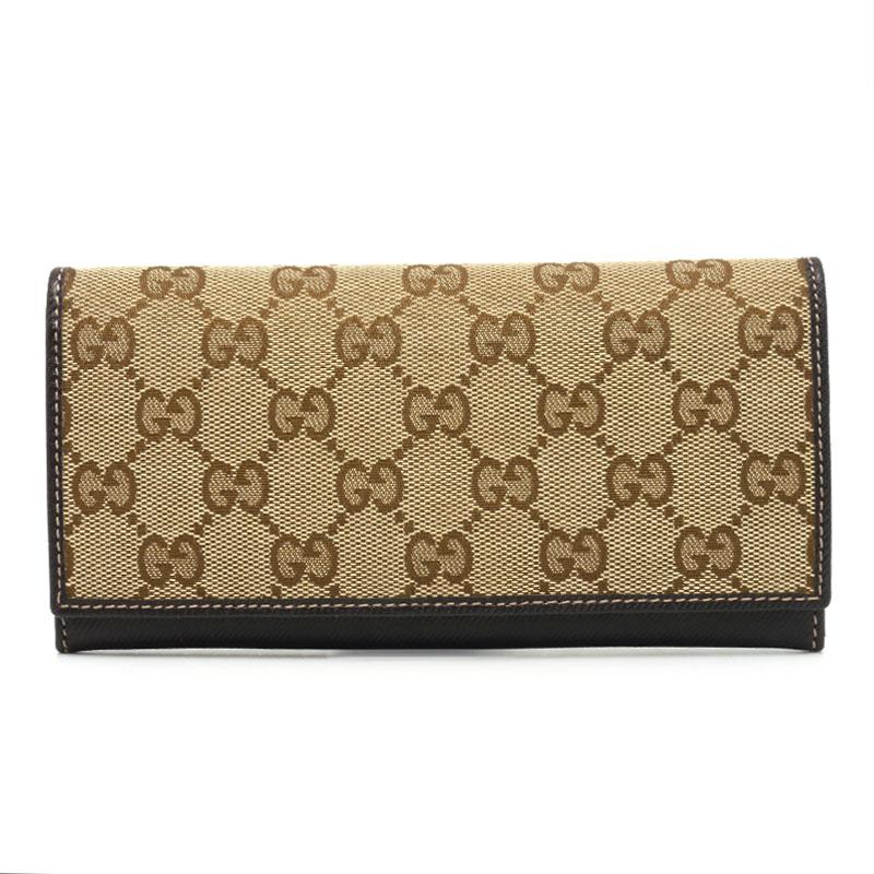 グッチ GUCCI 長財布 118377 GGキャンバス ブラウン 美品 :2h1291:質屋