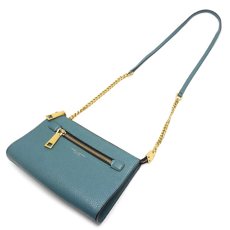 Marc Jacobs グリーンレザーショルダーバッグ MARC JACOBS マークジェイコブス ショルダーバッグ レザー