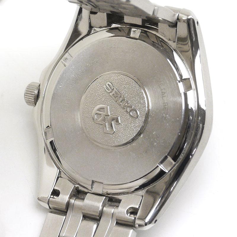 【美品・OH済】セイコー グランドセイコー SBGF001 グランドセイコー クオーツ SBGF001 ブラック メンズ 時計