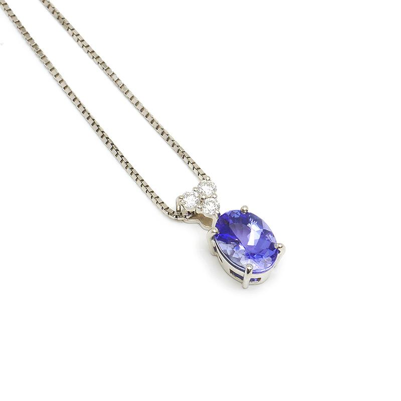 ミルフローラ Milluflora タンザナイトダイヤモンドネックレス ミルフローラ Milluflora タンザナイトダイヤモンドネックレス