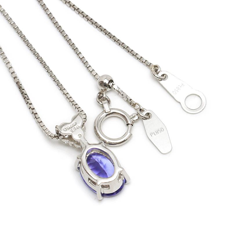 ミルフローラ Milluflora タンザナイトダイヤモンドネックレス ミルフローラ Milluflora タンザナイトダイヤモンドネックレス