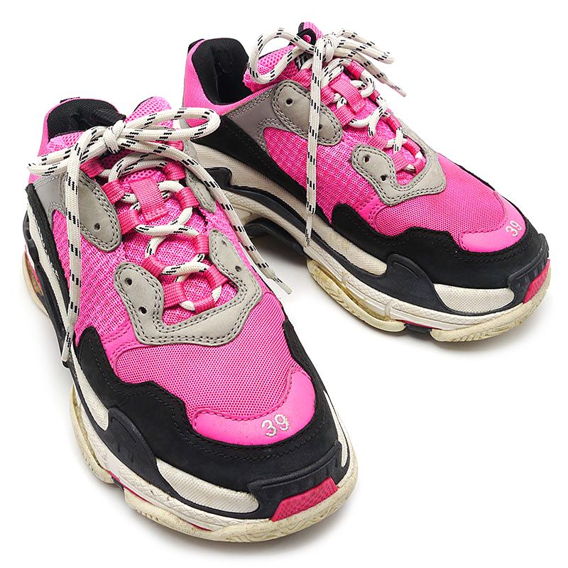 バレンシアガ BALENCIAGA トリプルS ピンク TRIPLE S PINK メンズスニーカー 524039 ダッドシューズ 靴 約26cm 箱付 :3f0197:質屋クラタセブン - 通販 - Yahoo!ショッピング