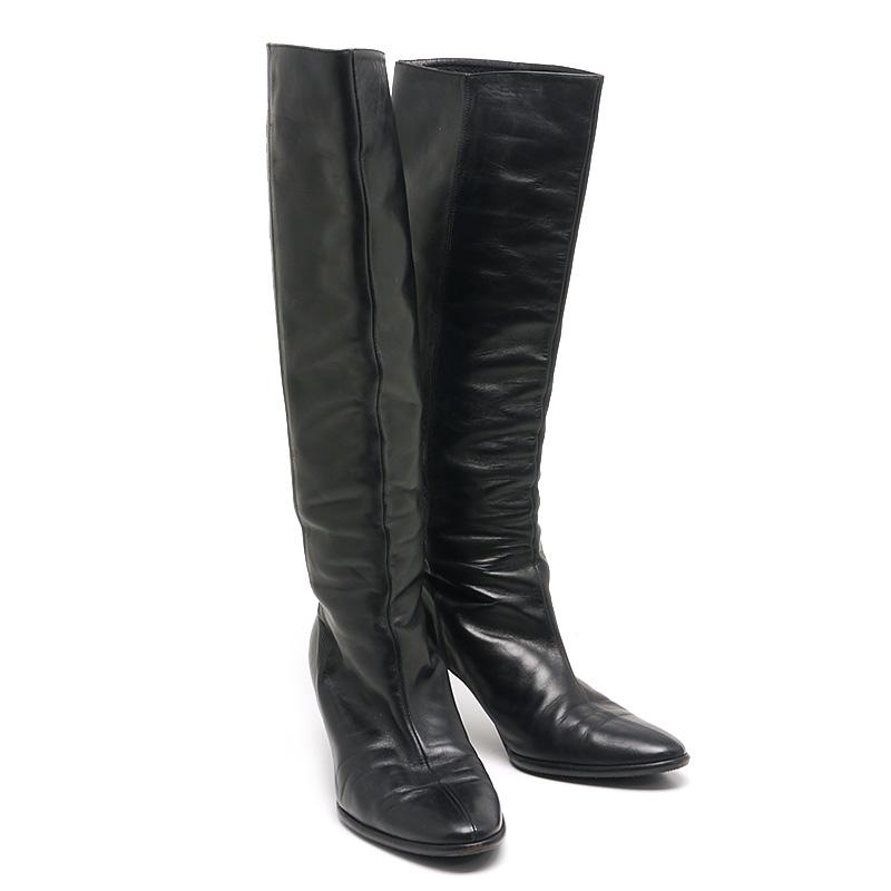 バレンシアガ BALENCIAGA ロングブーツ レディース 37.5 ヒール約6.5cm