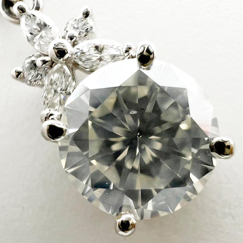 ダイヤモンドネックレス Pt850/900・ダイヤ2.031/0.22ct プラチナ H