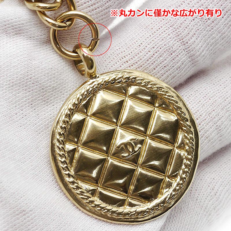 シャネルCHANELビンテージチャームブレスゴールドマトラッセ