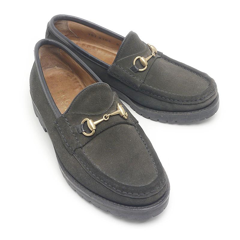 GUCCI グッチ レディースローファー 4.5(約21.5cm) スエード