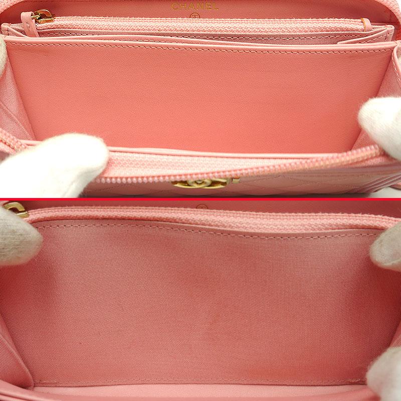 美品♡ CHANEL ボーイシャネル　ラウンドジップ　長財布　ピンク CHANEL（シャネル） ラウンドジップ長財布 ボーイシャネル ココマーク