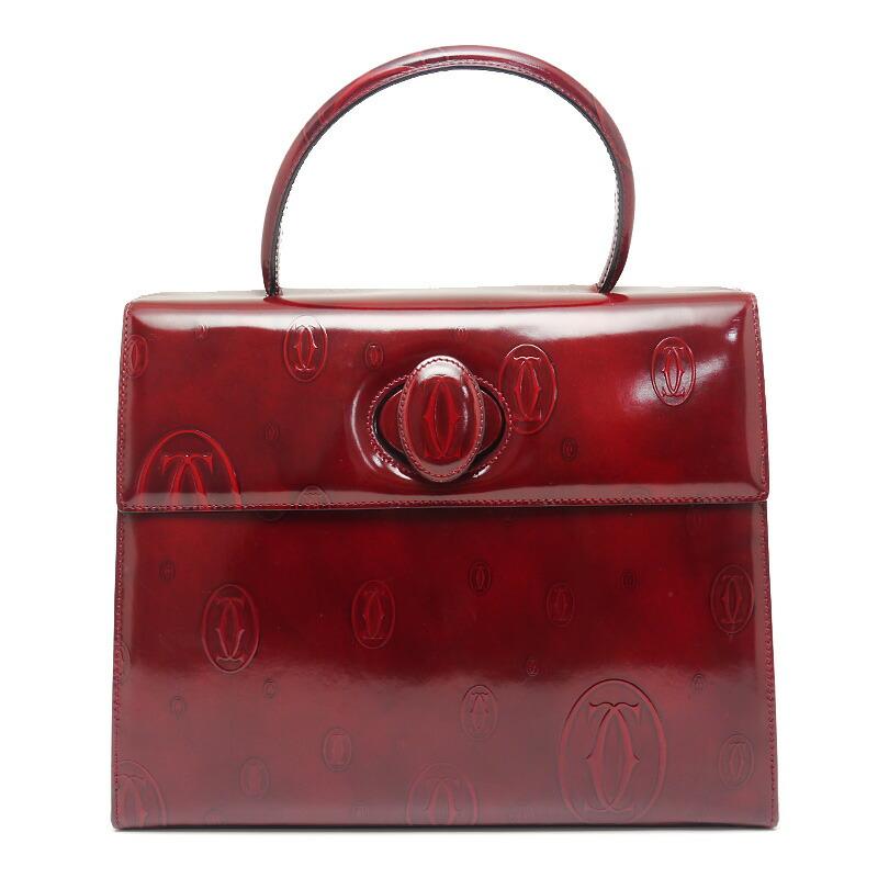 Cartier カルティエ ハンドバッグ ハッピーバースデー ボルドー ワン  