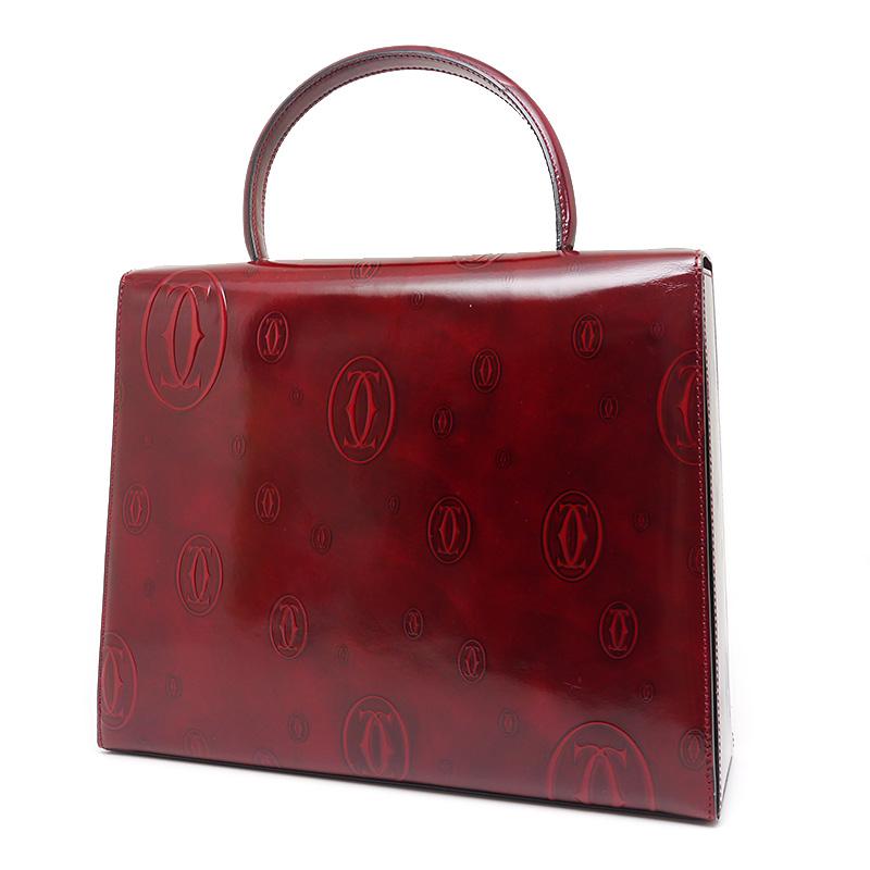Cartier カルティエ ハンドバッグ ハッピーバースデー ボルドー ワン 