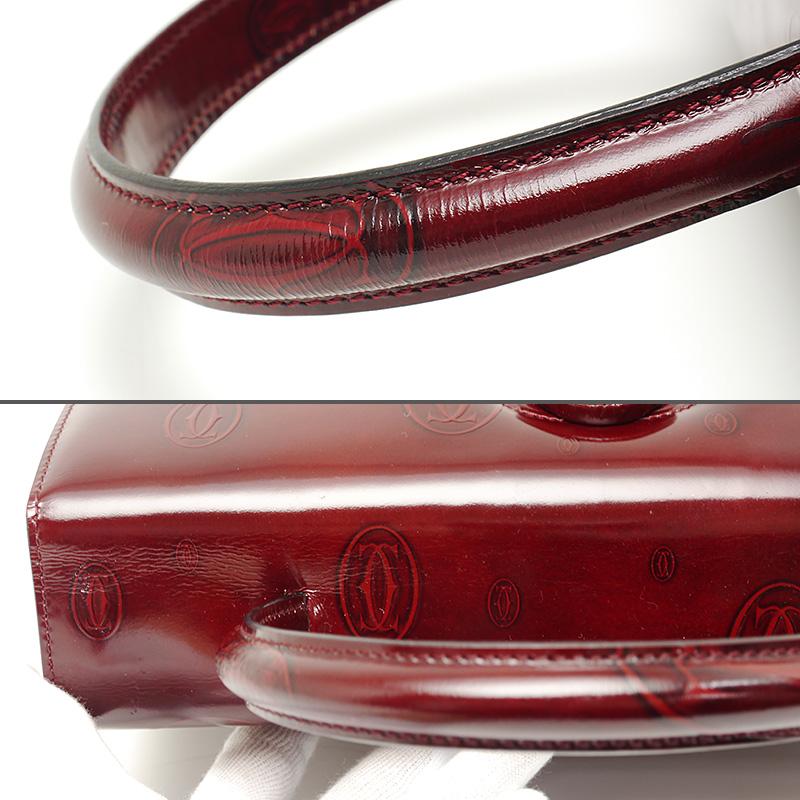 Cartier カルティエ ハンドバッグ ハッピーバースデー ボルドー ワン  