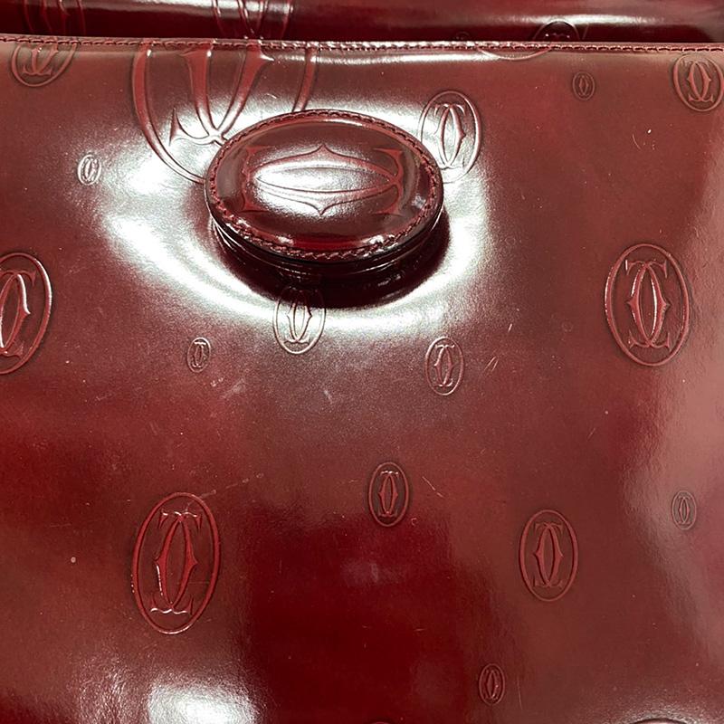 Cartier カルティエ ハンドバッグ ハッピーバースデー ボルドー ワン  