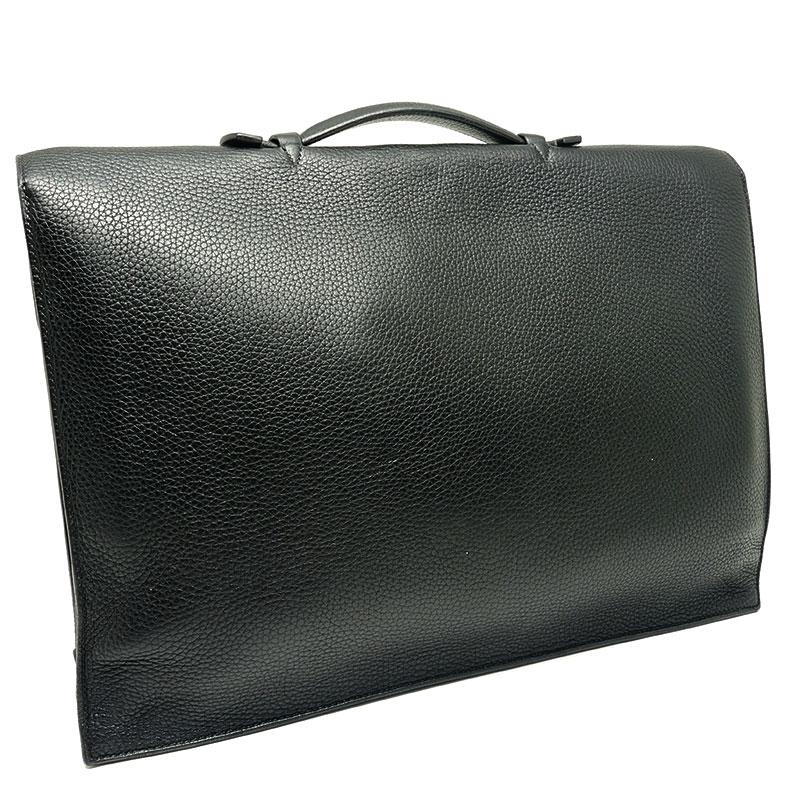 エルメス◇サックアデペッシュ41 ブリーフケース □B刻印 鍵付レザー
