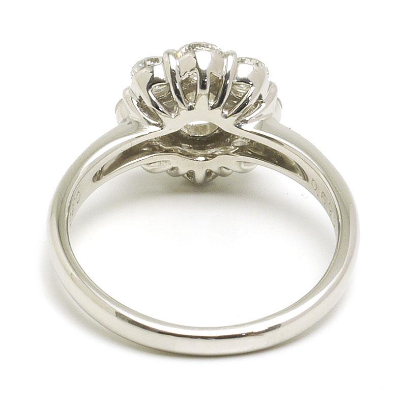 ダイヤモンドリング #11 約11号 PT900・オーバルダイヤ0.69ct(J