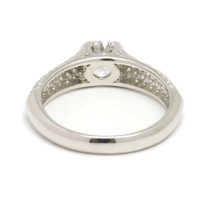 ダイヤモンドリング #13 約13号 PT900・ダイヤ0.728ct・0.51ct