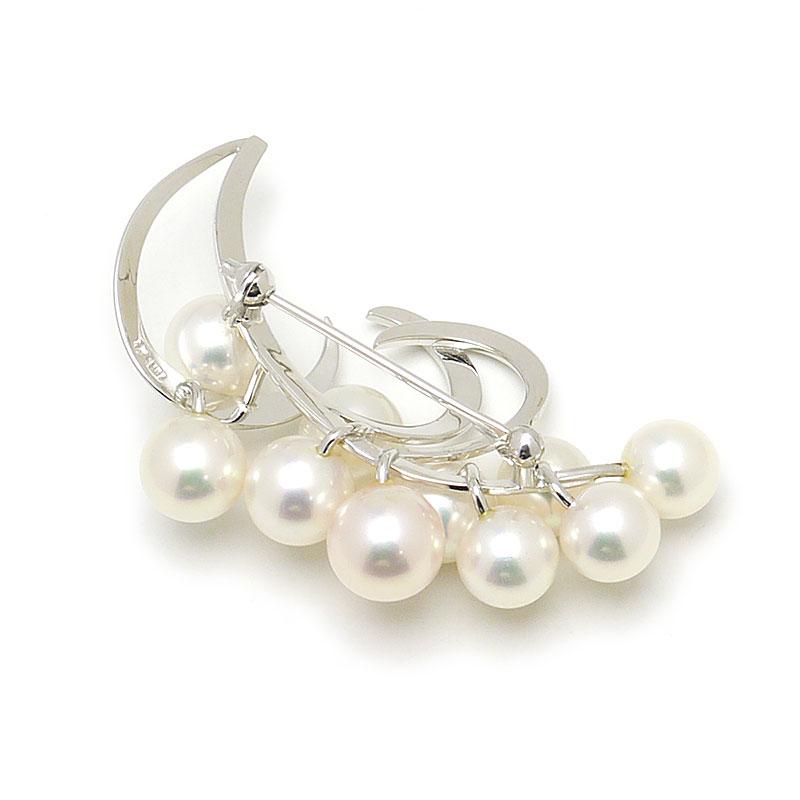 MIKIMOTO ミキモト パールブローチ K18WG・パール径約7.5-8.0mm MIKIMOTO ミキモト パールブローチ K18WG・パール径約7.5-8.0mm