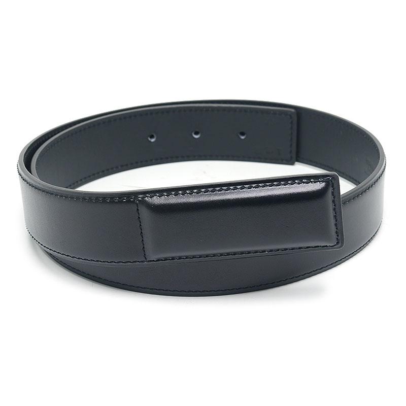 エルメス HERMES レザーベルト 黒 ブラック サイズ75 □R刻印