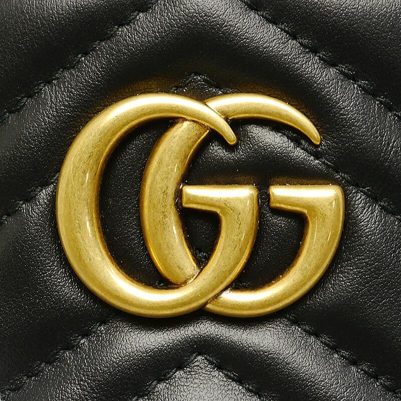 未使用｜グッチ GUCCI GGマーモント ミニ バックパック 598594 レザー ブラック リュック