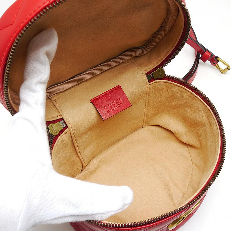 未使用｜グッチ GUCCI GGマーモント ミニ バックパック 598594 レザー レッド リュック