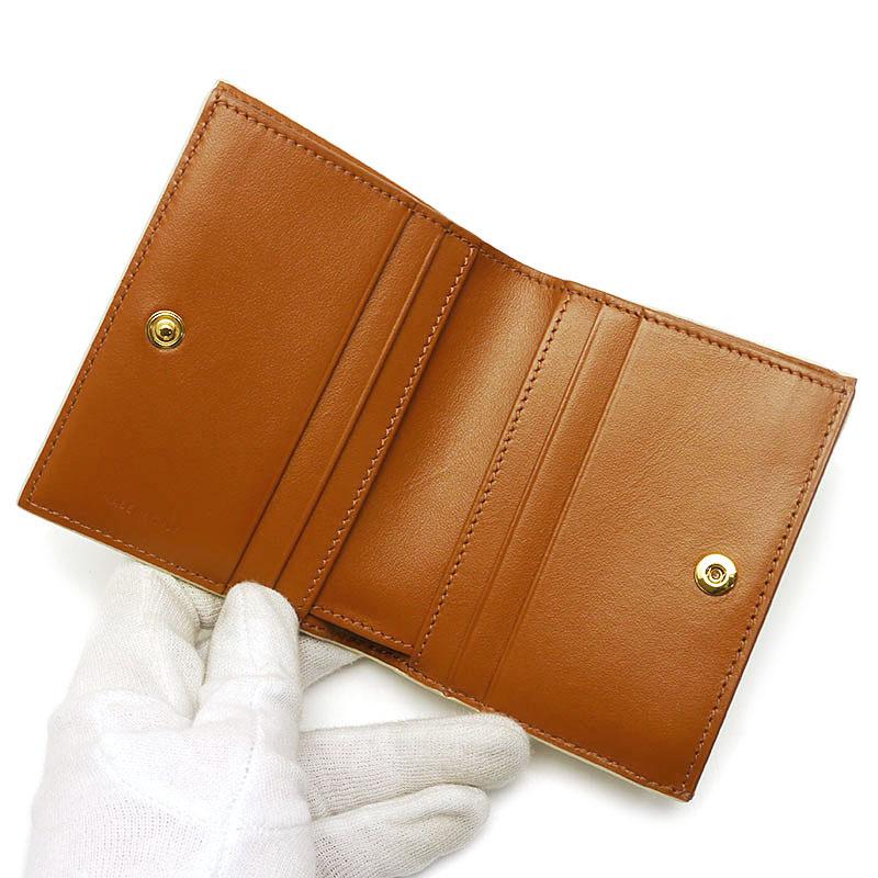 CELINE（セリーヌ） 二つ折り財布 トリオンフキャンバス ホワイト系