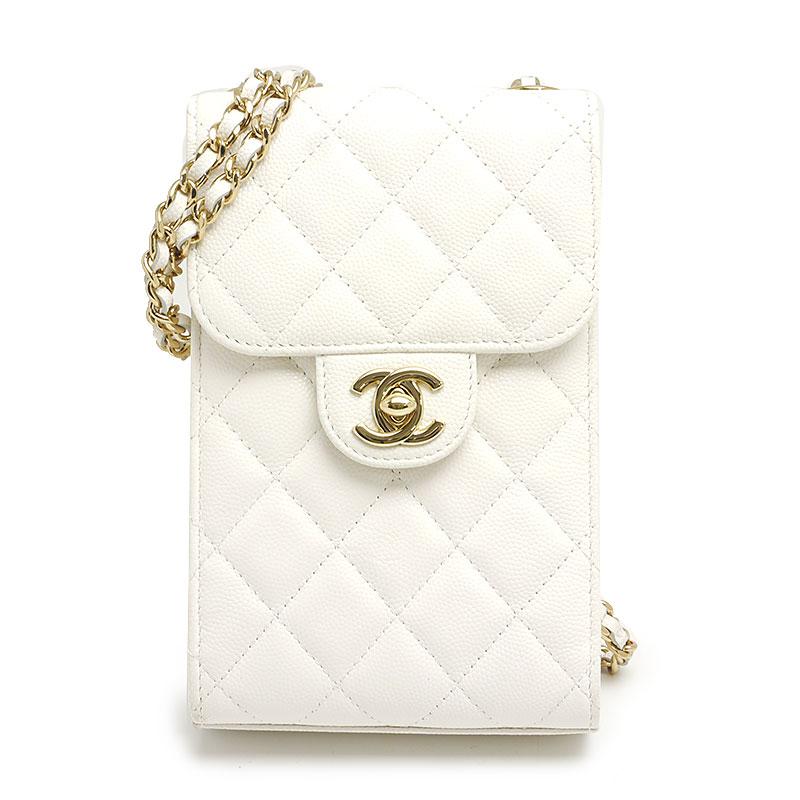 キャビアスキン シャネル CHANEL マトラッセ フォンケース キャビアスキン シャネル CHANEL マトラッセ フォンケース