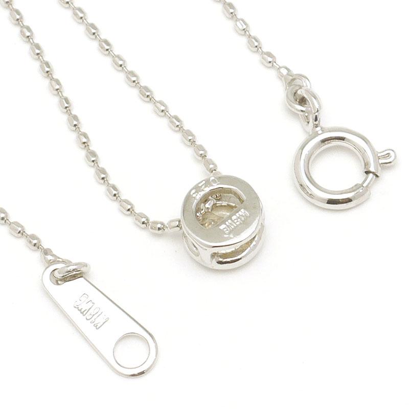 ダイヤモンド一粒ネックレス K18WG・ダイヤ0.23ct ホワイトゴールド  